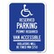 Signmission Connecticut Reserved Parking Permit Required Van Accessible Violators Will Be Fined M, A-1824-24657 A-1824-24657 - alternate 1